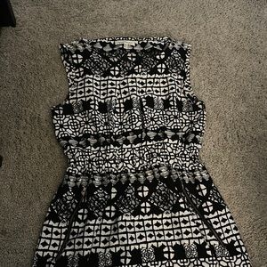 High neck line business dress